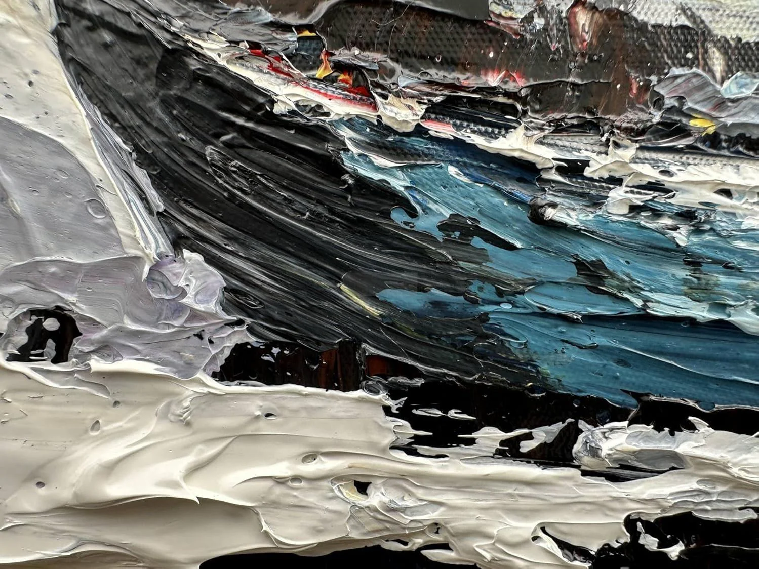 Hand Painted Large Sailboat Canvas Wall Art Abstract Modern Acrylic Oil Painting Vertical Sailing Boat Framed Textured Wall Art Gray Artwork Contemporary Art