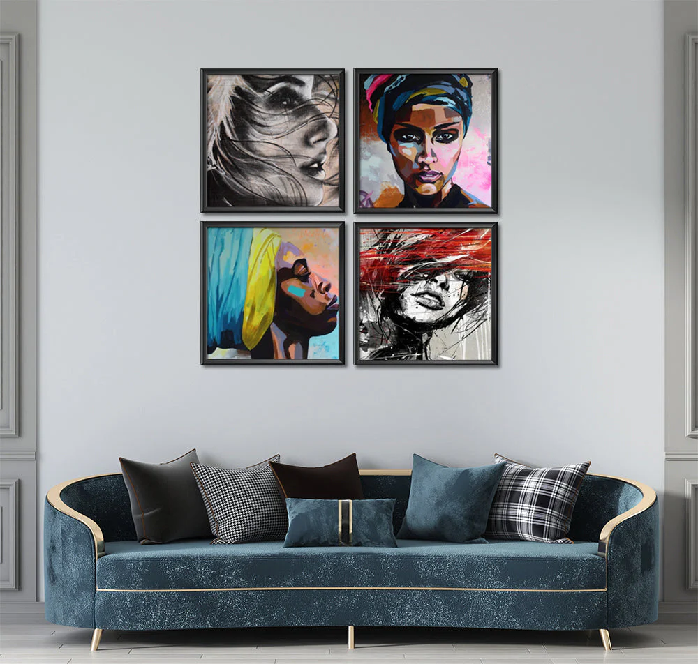 Women Empowerment Collection (4 Panel) Fashion Wall Art