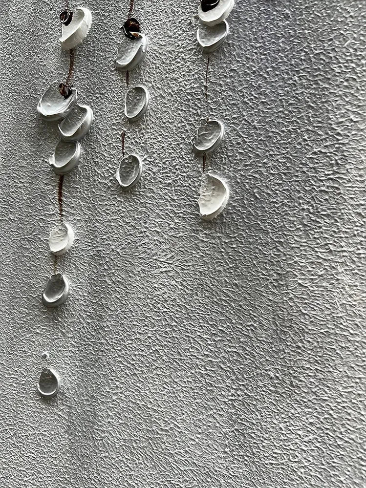 Epicler Modern Art Oil Painting, White Flower Wall Art Painting, Abstract Canvas Wall Art for Home Wall Decoration