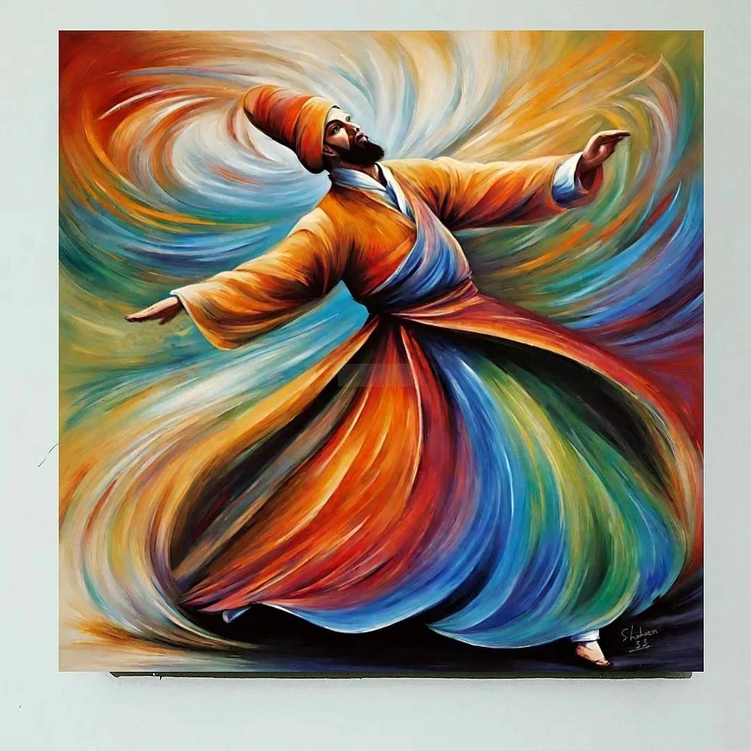 Sufi Painting | Sufism | Handmade Painting | Home Decor | Wall Decor