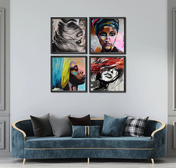 Women Empowerment Collection (4 Panel) Fashion Wall Art