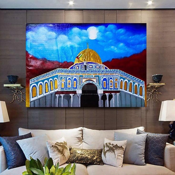 AL AQSA MOSQUE || Palestine mosque | Handmade Painting | Home Decor | Wall Decor