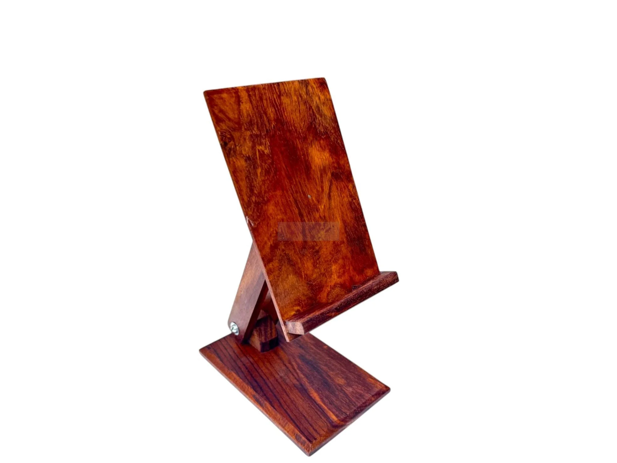 Handmade Wooden Mobile Stand - Stylish and Durable Desk Phone Holder Crafted from Chiniot Wood for a Premium, Eco-Friendly Touch to Your Workspace