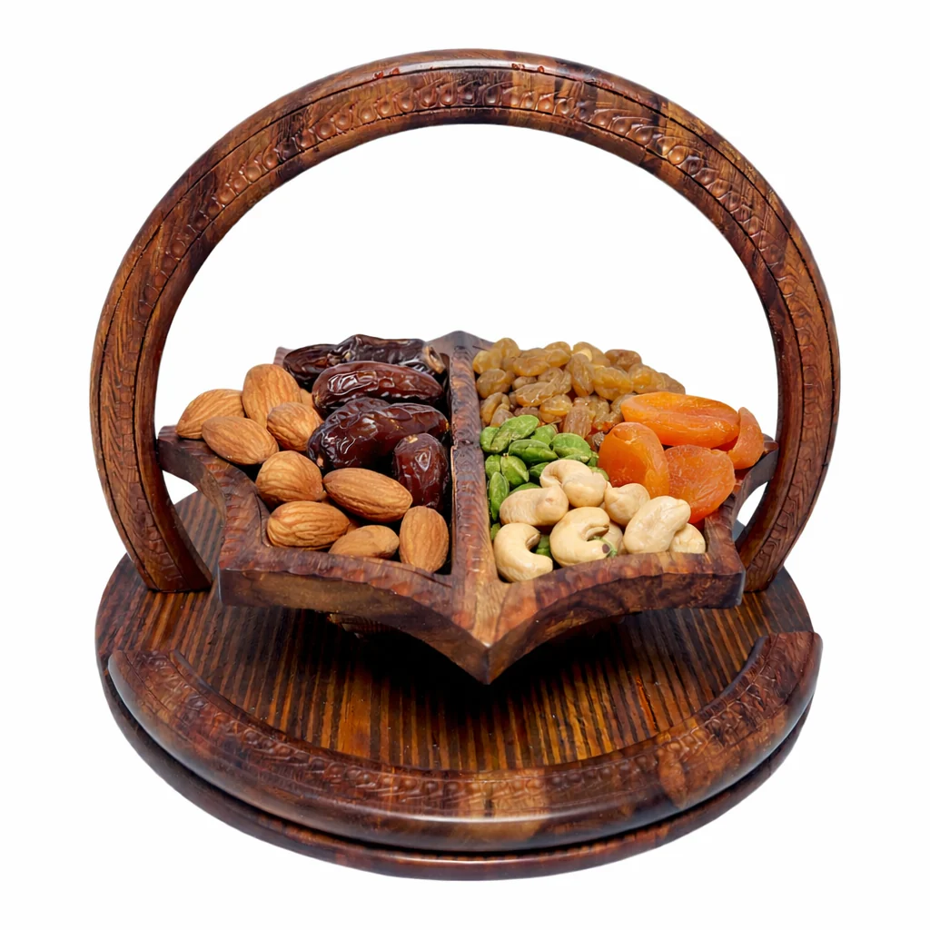 Star Shape 2 Portion Foldable Basket