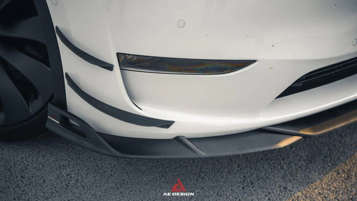 ArmorExtend AE Desig Front Canards for Tesla Model Y 2020-2025 Carbon Fiber 2020-2025