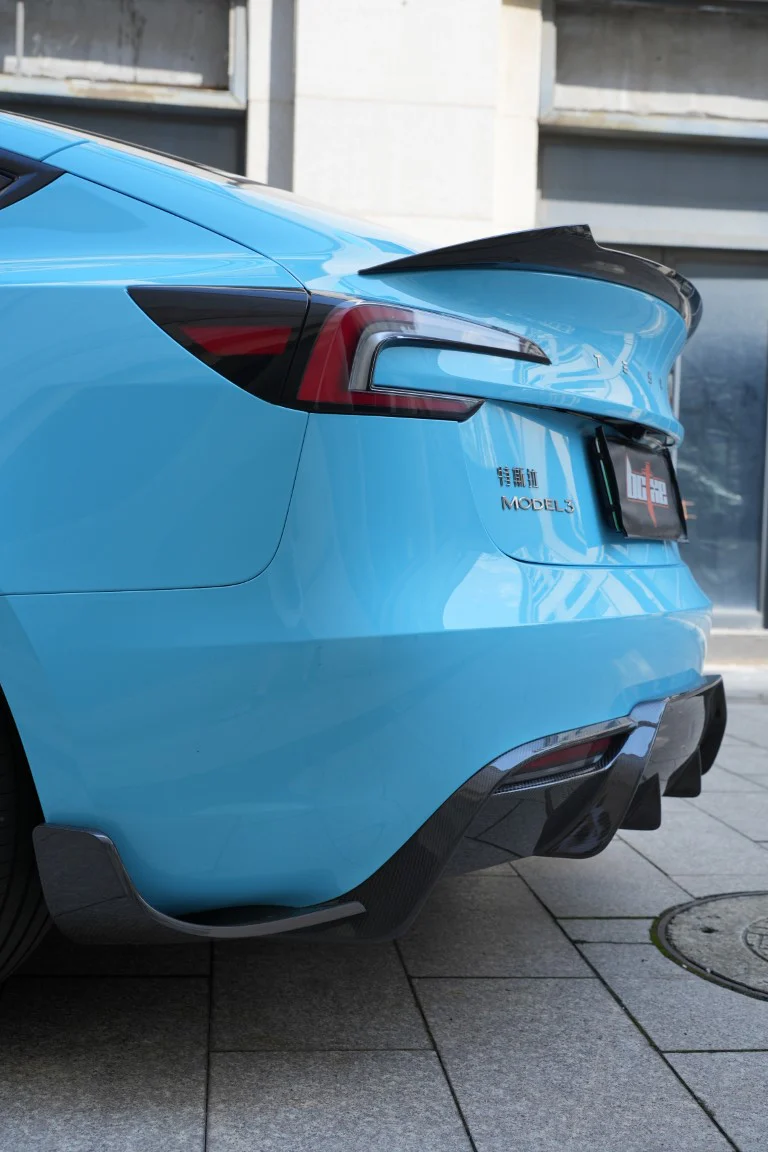 BCTXE Tuning V2 Rear Spoiler for Tesla Model 3 Highland / Performance Sedan Carbon Fiber
