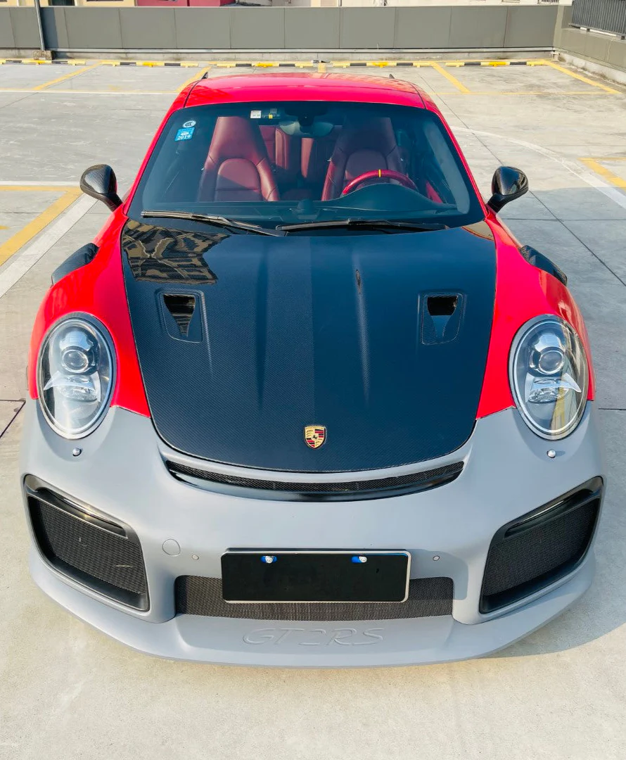 Dupont Tech GT2RS Conversion Style Front Bumper & Trims for Porsche 911 991.1 991.2 Carerra S Targa 4 4S S GTS GT3 Turbo PP Polypropylene/Carbon Fiber