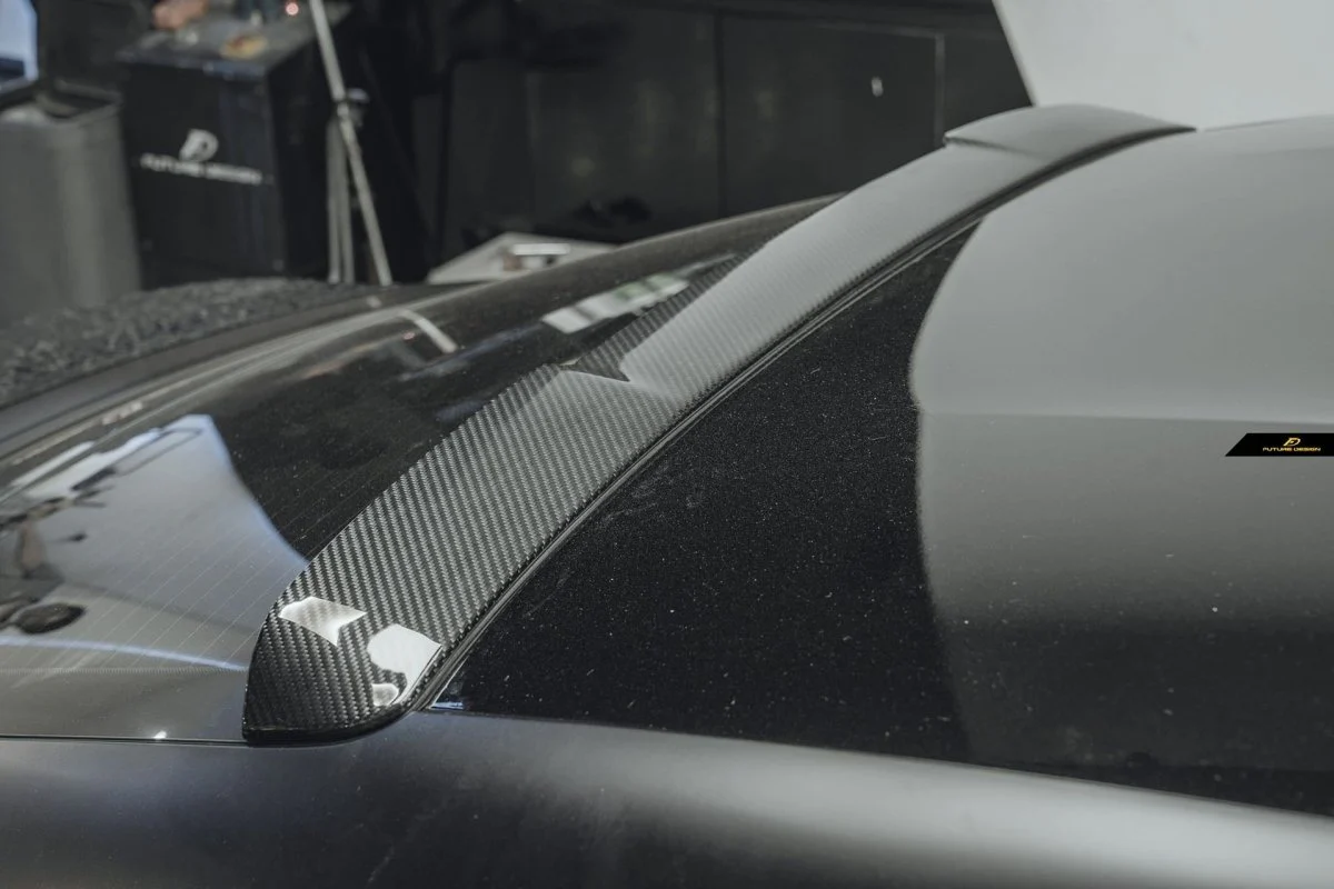 Future Design FD Carbon Fiber ROOF SPOILER for Porsche Taycan Base & 4S & Turbo & Turbo S