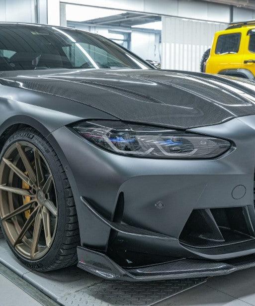 ArmorExtend AE Front Canards for BMW M3 G80 G81 & M4 G82 G83 Pre-preg Carbon Fiber