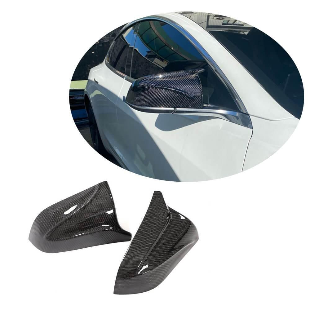 Aero Republic Carbon Fiber Mirror Cover Caps Replacement for Tesla Model 3  2016 - 2023