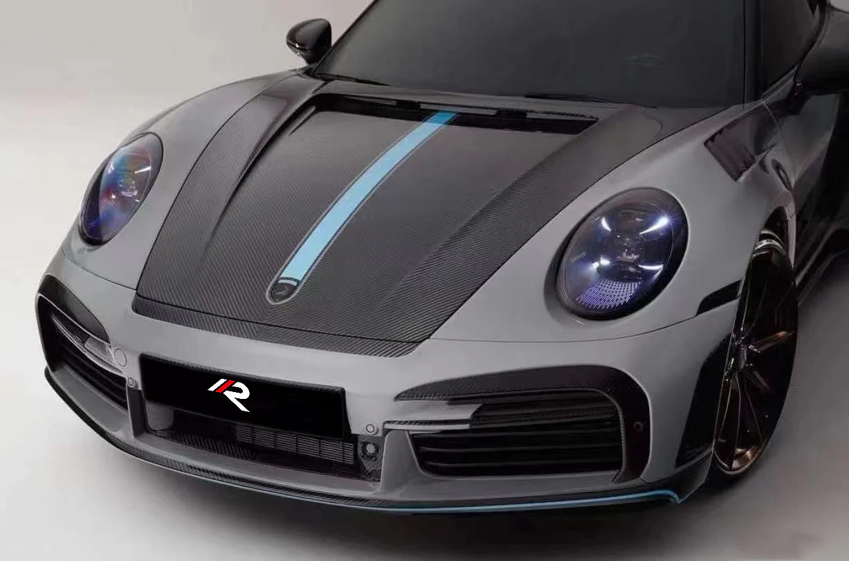 Aero Republic TC Sting GTR Style Front Bumper for Porsche 911 992.1 992.2 Carerra Targa 4S/GT3/Turbo S 2020-ON Dry Pre-preg Carbon Fiber