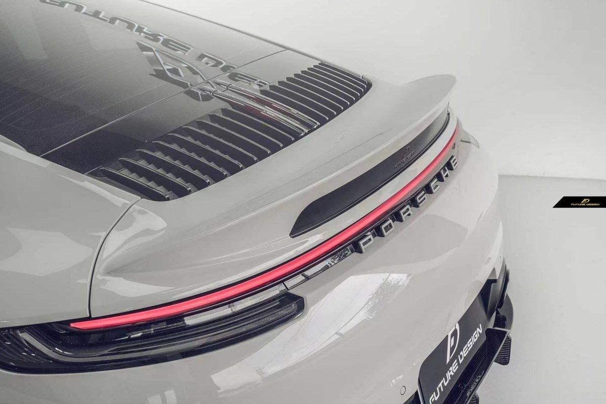 Future Design Ducktail Rear Spoiler for Porsche 911 992.1 992.2 Carrera Base/S/T/4/4S/GTS/ 2020-ON Carbon Fiber / FRP