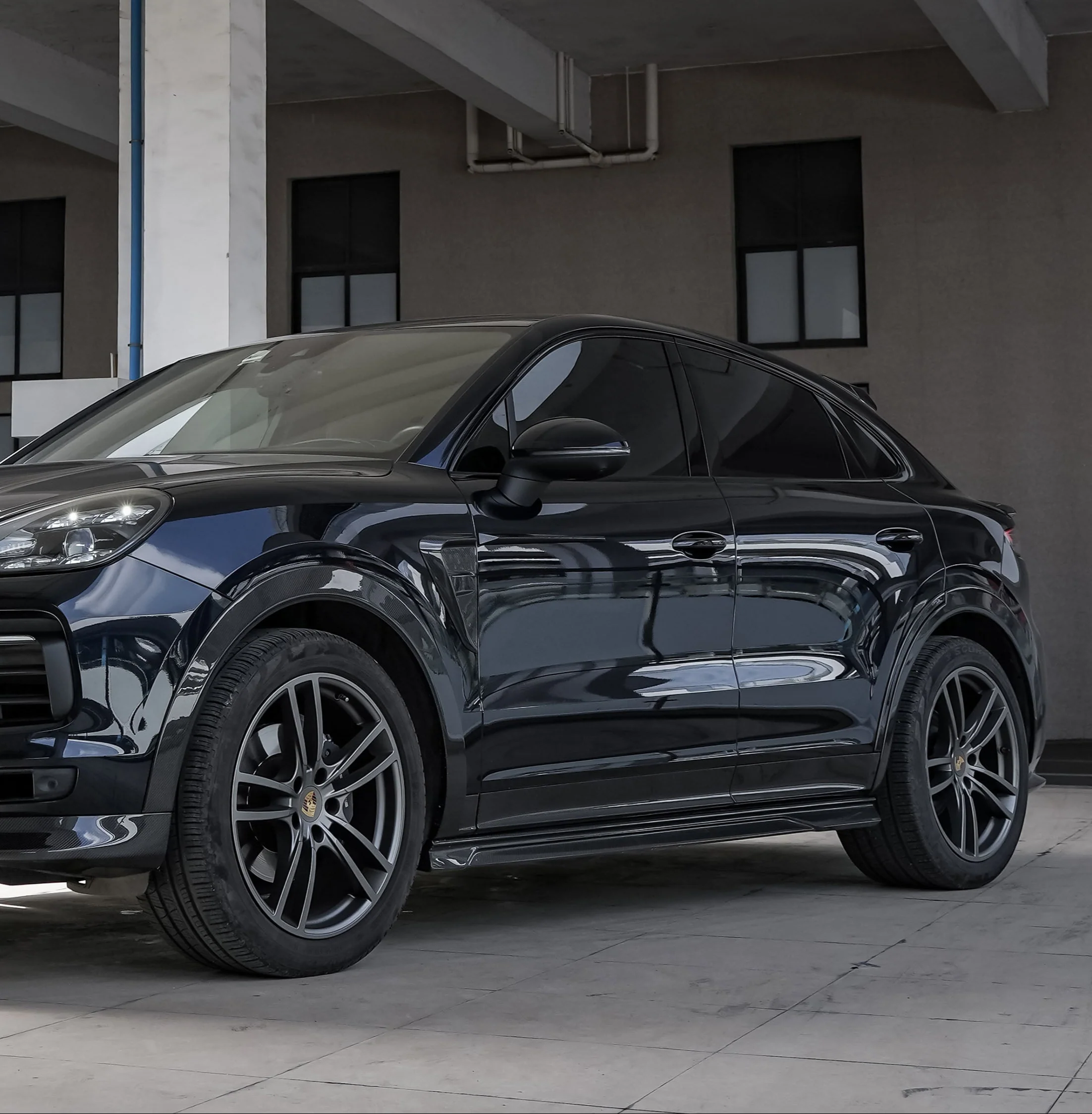 Ventus Veloce Wheel Arches & Door Molding for Porsche Cayenne 9Y3 9Y3.1 9Y0 9Y0.1 Base/S Carbon Fiber