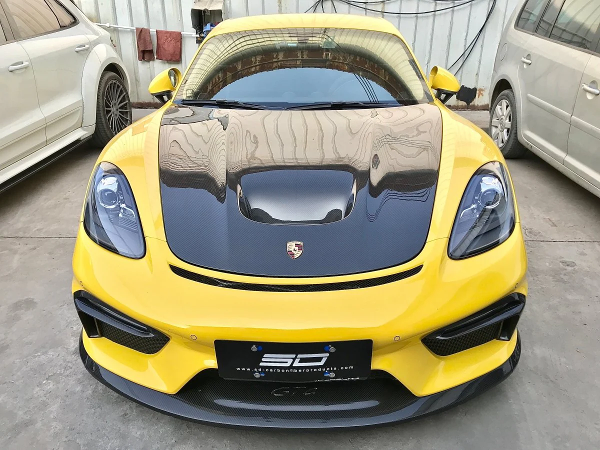 SD Carbon Front Bumper For Porsche 718 Cayman Boxster