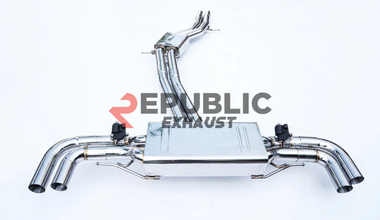 Republic Exhaust V1 Catback Exhaust with Valve for Porsche Cayenne 9Y0 9Y3 2.9T 2018-ON Titanium/Stainless Steel