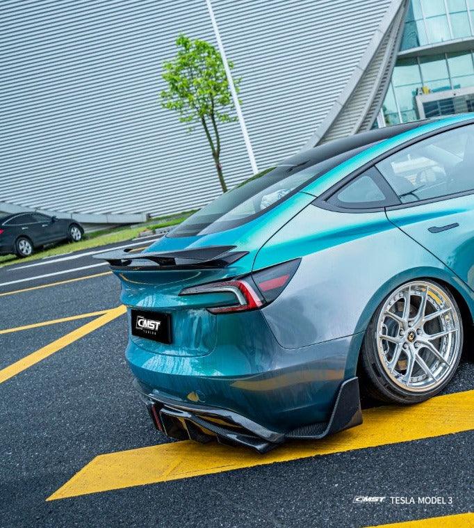 CMST Tuning V2 Rear Diffuser & Canards for Tesla Model 3 Highland / P Carbon Fiber