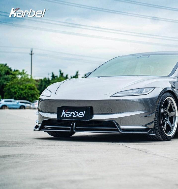 Karbel Front Lip for Tesla Model 3 Highland 2024-ON Dry Pre-preg Carbon Fiber/FRP