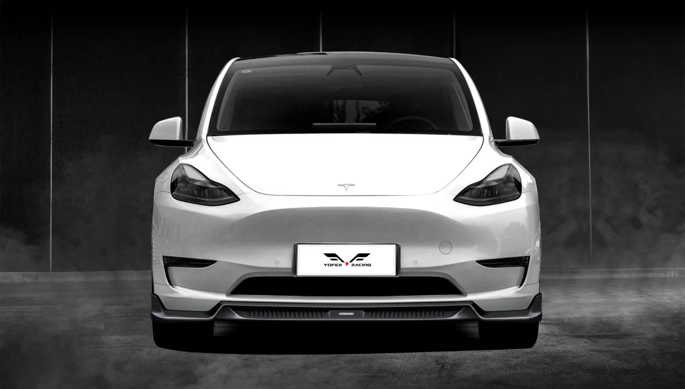 Yofer USA Loong Flames Pro Front Lip for Tesla Model Y / Performance 2020-2025 PP