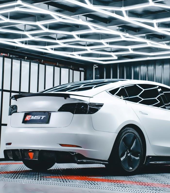 CMST Tuning V3 Rear Spoiler for Tesla Model 3 Performance/Base Sedan Carbon Fiber/FRP