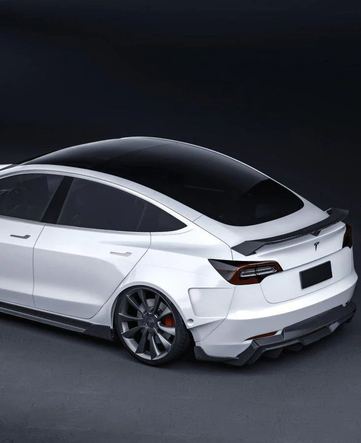 CMST Tuning V5 Rear Spoiler Wing for Tesla Model 3 Performance/Base Carbon Fiber/FRP