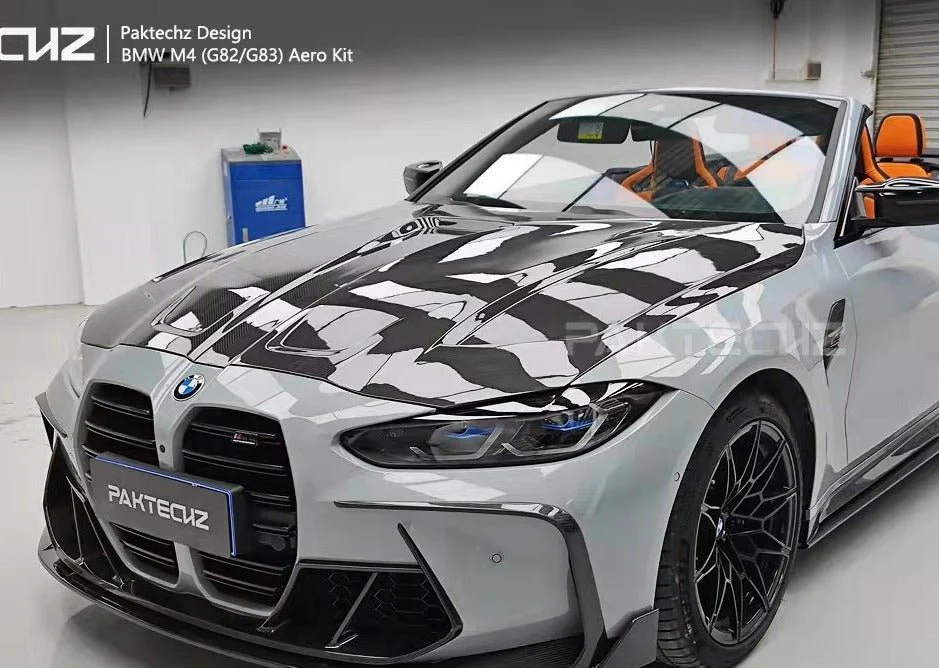 Paktechz Carbon Fiber Double-sided Hood Bonnet For BMW M3 G80 M4 G82 G83 2021-ON