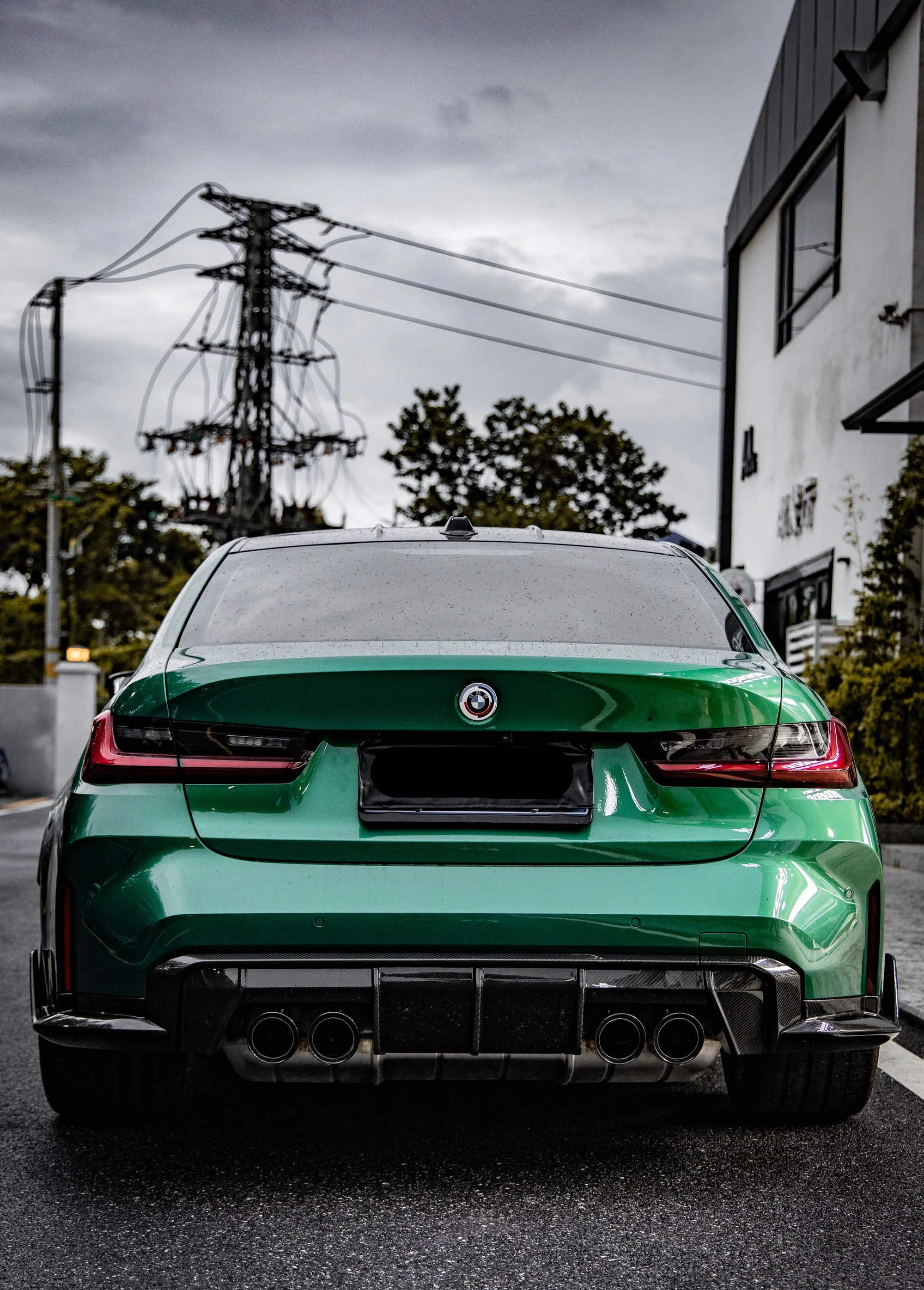 Aero Republic MP Style Rear Splitter for BMW M3/C/CS G80 G81 & M4/C/CS G82 G83 2021-ON Dry Pre-preg Carbon Fiber