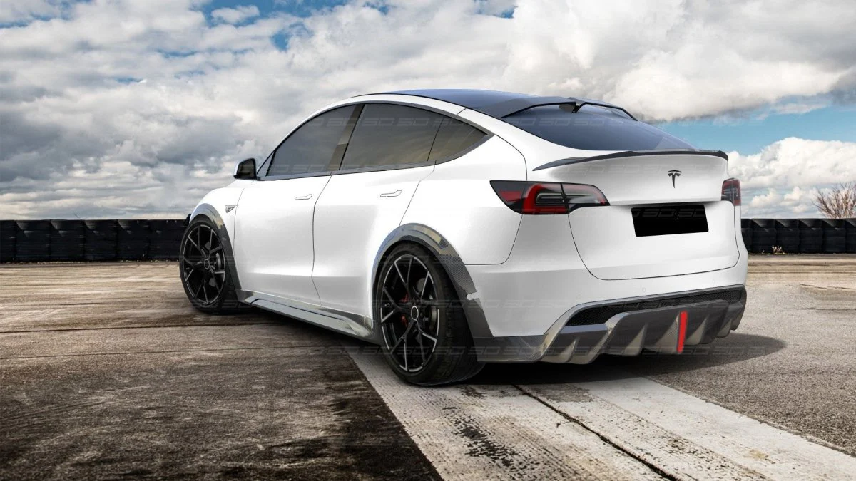 SD Carbon Widebody Wheel Arches For Tesla Model Y / Performance