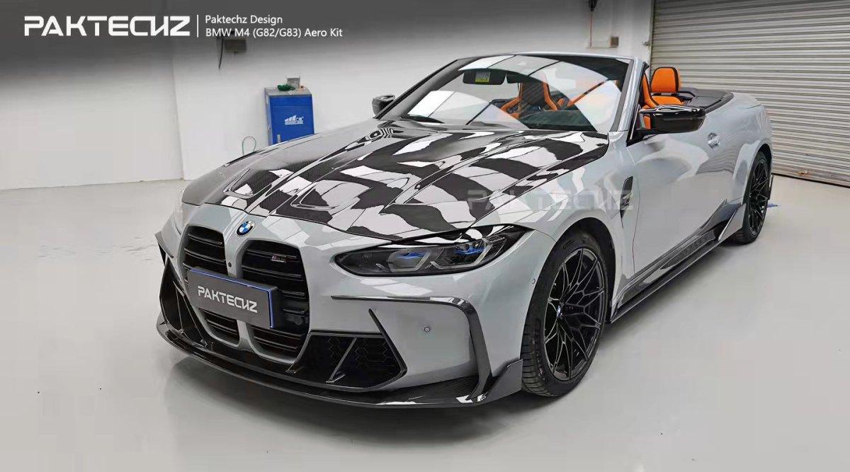 Paktechz Carbon Fiber Front Lip Splitter For BMW M3 G80 M4 G82 G83 2021-ON