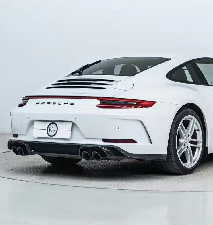 CMST Tuning V1 Style Rear Bumper & Diffuser for Porsche 991.1 991.2 Carrera Base/S/T 2012-2019 Dry Pre-preg Carbon Fiber/PP Polypropylene/FRP