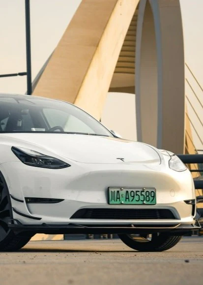 ArmorExtend AE Design Front Lip for Tesla Model Y Carbon Fiber 2020-2025