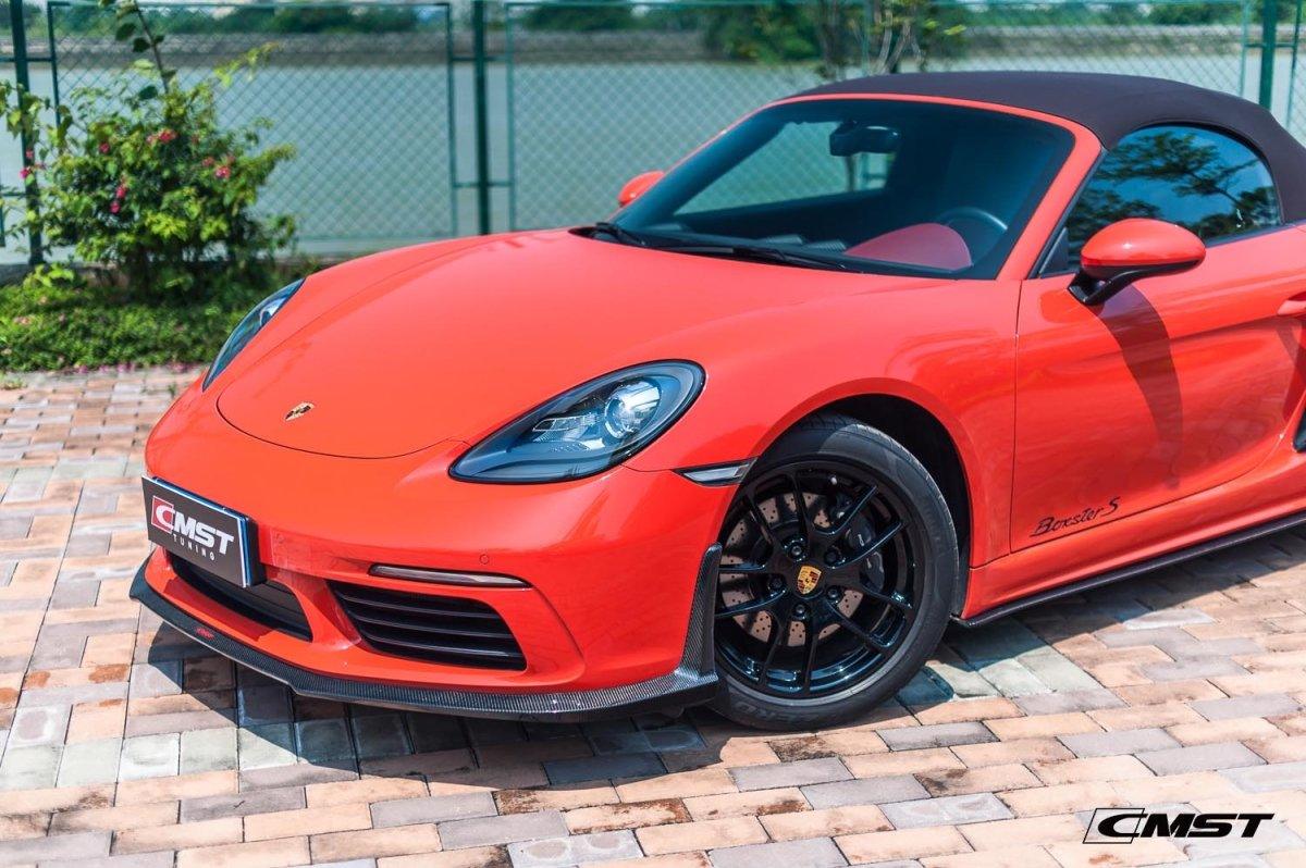 CMST Tuning V1 Front Lip Splitter for Porsche 718 Cayman Boxster Base S T Carbon Fiber/FRP