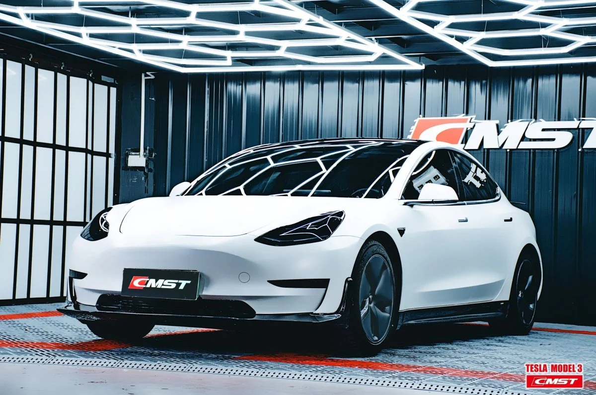CMST Tuning V3 Side Skirts for Tesla Model 3 Performance/Base Carbon Fiber/FRP