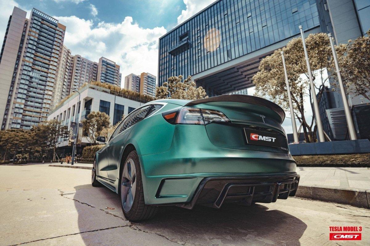 CMST Tuning V1 Rear Bumper & Diffuser for Tesla Model 3 Performance/Base Carbon Fiber/FRP
