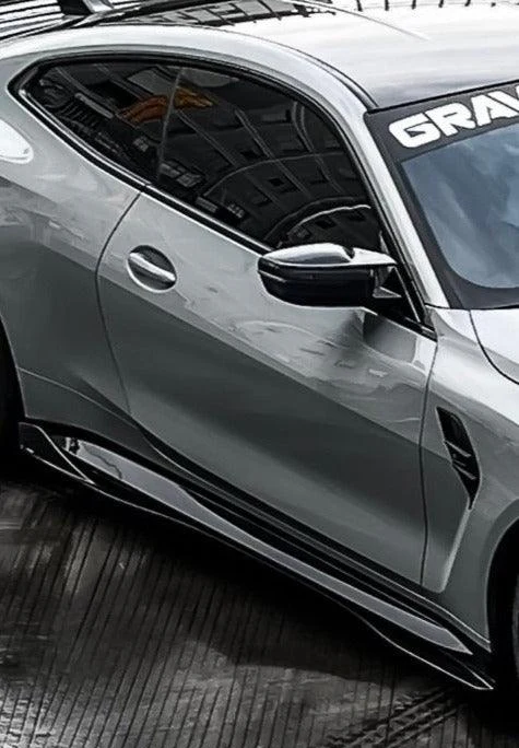 TAKD Carbon V1 Side Skirts for BMW M3/M3C G80/G81 & M4/M4C G82/G83 Carbon Fiber