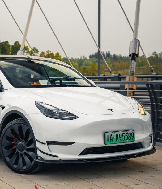 ArmorExtend AE Design Front Lip for Tesla Model Y Carbon Fiber 2020-2025