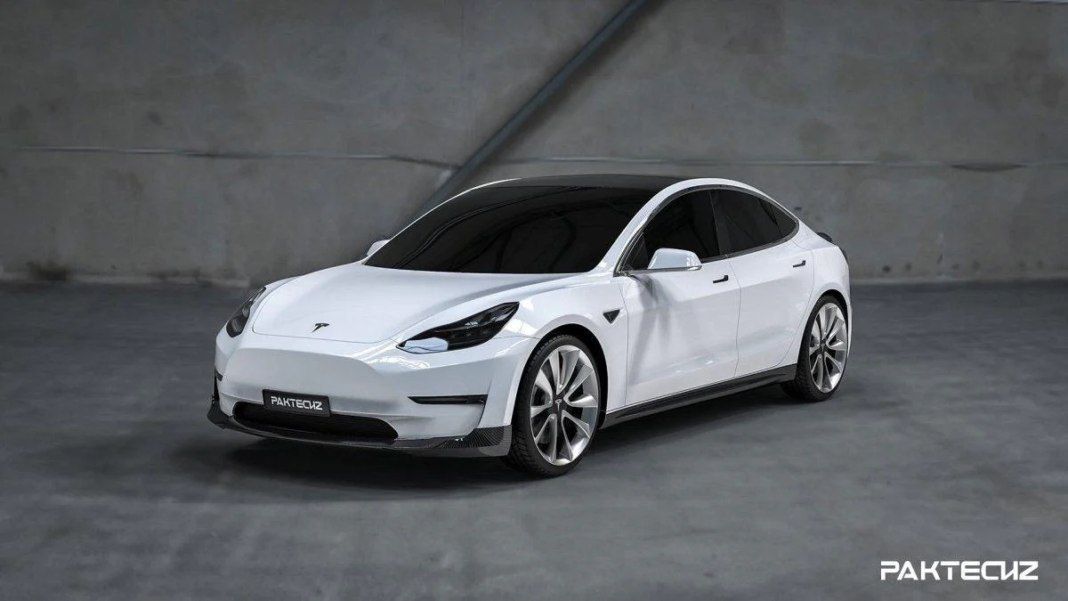 Paktechz Tesla Model 3 Dry Carbon Fiber Full Body Kit
