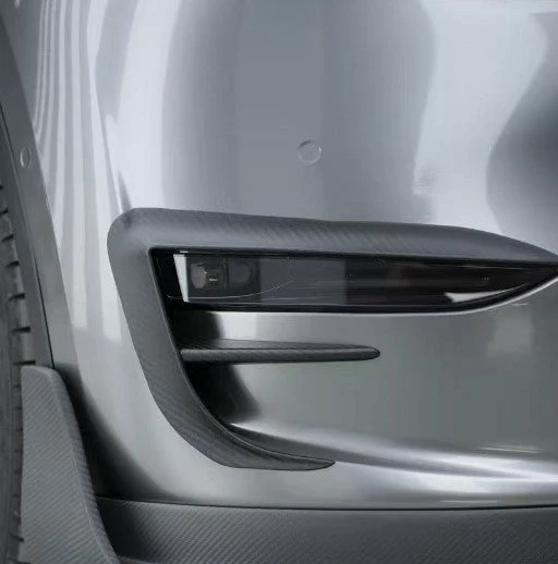 BCTXE Tuning Front Canards for Tesla Model Y Performance Standard 2020-2025 Dry Pre-preg Carbon Fiber