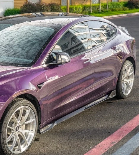 ArmorExtend V2 Side Skirts for Tesla Model 3 Highland / Performance 2024-ON Dry Pre-preg Carbon Fiber