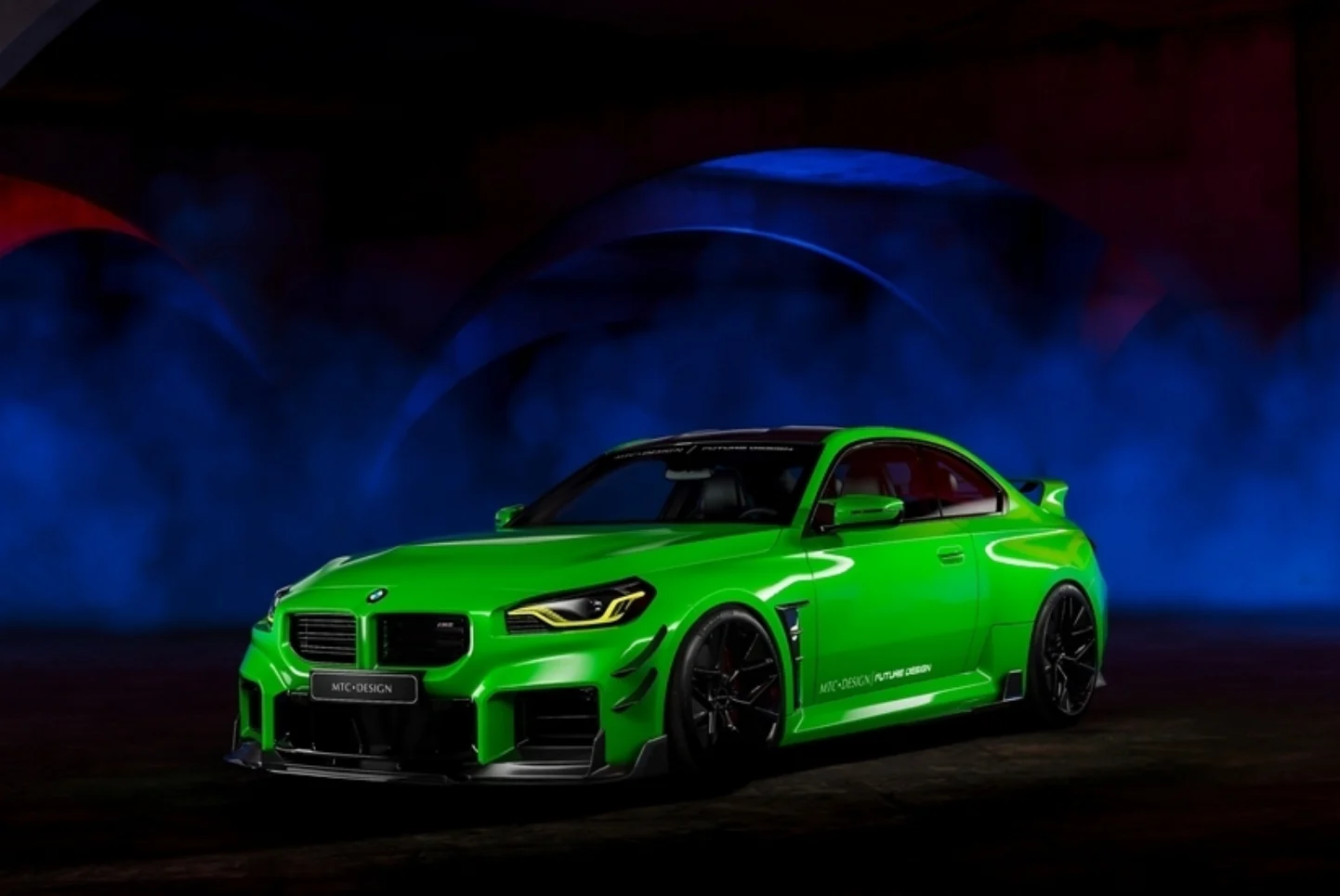 Future Design Carbon MTC V2 TrackPack Series Front Lip for BMW M2 M2C G87 2023-ON Carbon Fiber / FRP