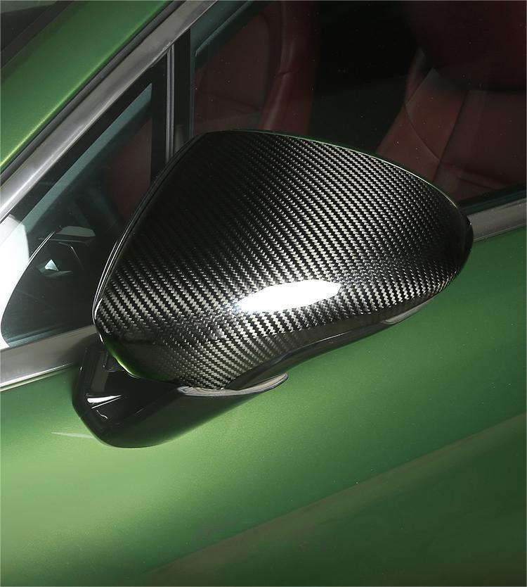 Aero Republic Pre-preg Carbon Fiber Mirror Caps Replacement for Porsche Panamera 971