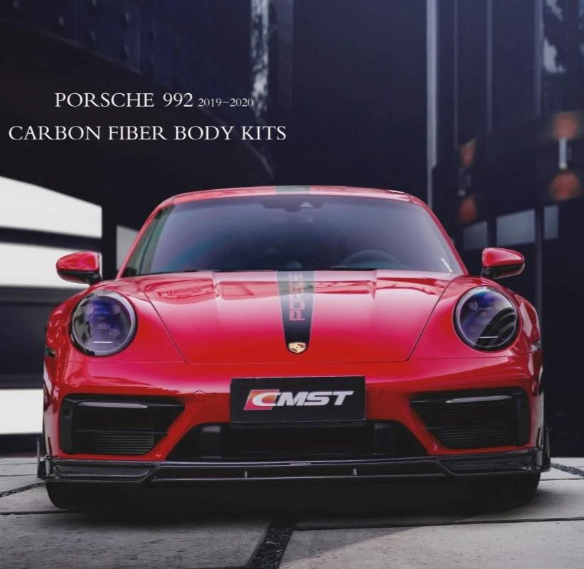 CMST Tuning Carbon Front Lip for Porsche 992 992.1 S/T/4/4S/Targa 4/4S/GTS Carbon Fiber/FRP