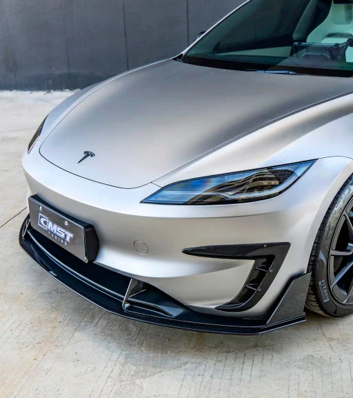 CMST Tuning V3 Front Lip for Tesla Model 3 Highland Performance 2024-ON Carbon Fiber / FRP