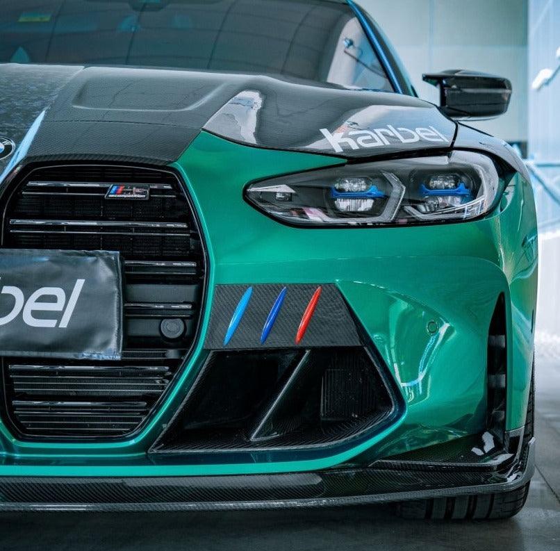 Karbel Carbon Front Bumper Overlay Trim For BMW M3 G80 M4 G82 G83 2021-ON Pre-preg Carbon Fiber