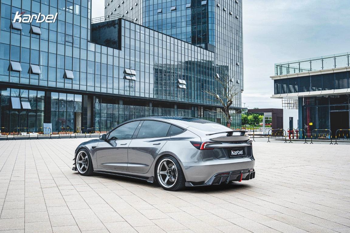 Karbel Side Skirts for Tesla Model 3 Highland / P 2024-ON Dry Pre-preg Carbon Fiber/FRP