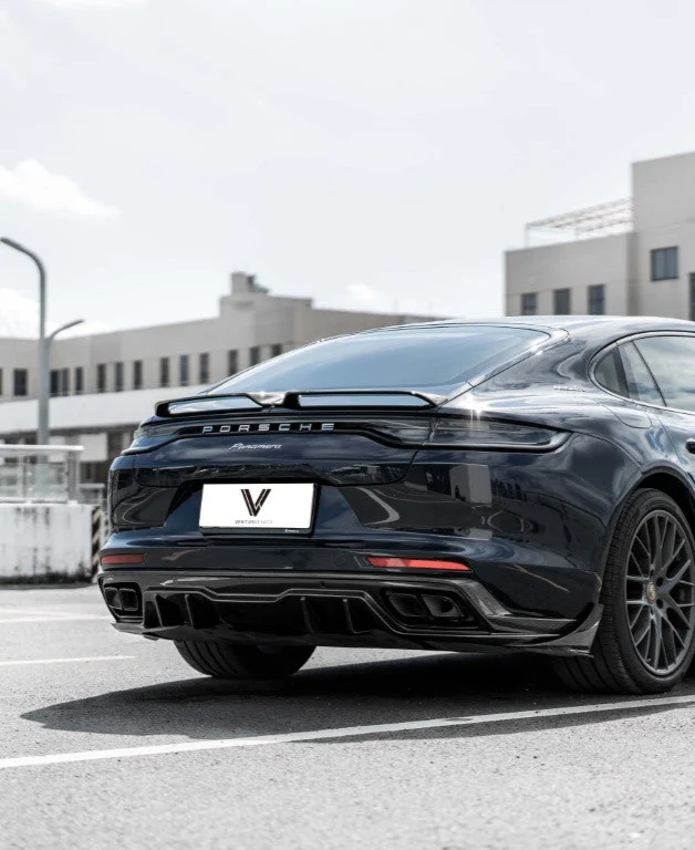 Ventus Veloce Rear Diffuser for Porsche Panamera 4 & 4S & Turbo 971.1 971.2 2017-2023 Dry Pre-preg Carbon Fiber