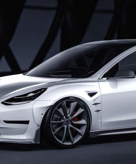 CMST Tuning Widebody Fender Flares & Wheel Arches for Tesla Model 3 2017-2023 Carbon Fiber/FRP