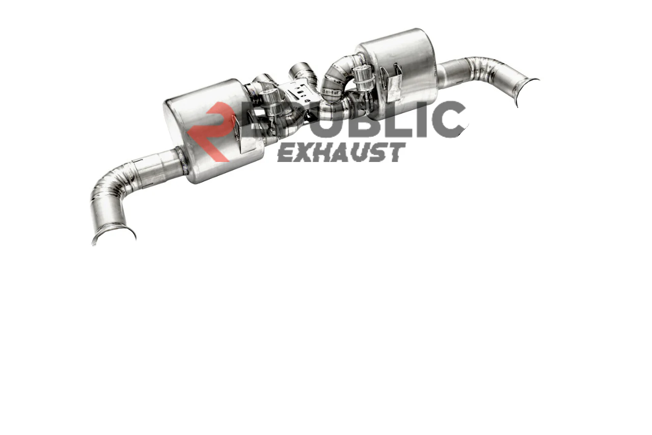 Republic Exhaust Axle-back Exhaust Quad Exit Tips for Porsche 911 991.1 GT3 2015-2016 Titanium/Stainless Steel