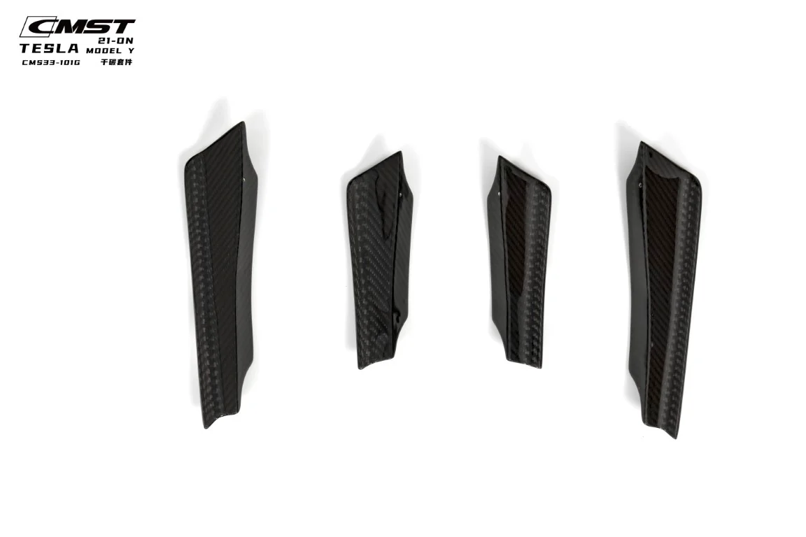 CMST Tuning Front Canards for Tesla Model Y Performance AWD Long Range RWD Carbon Fiber/FRP