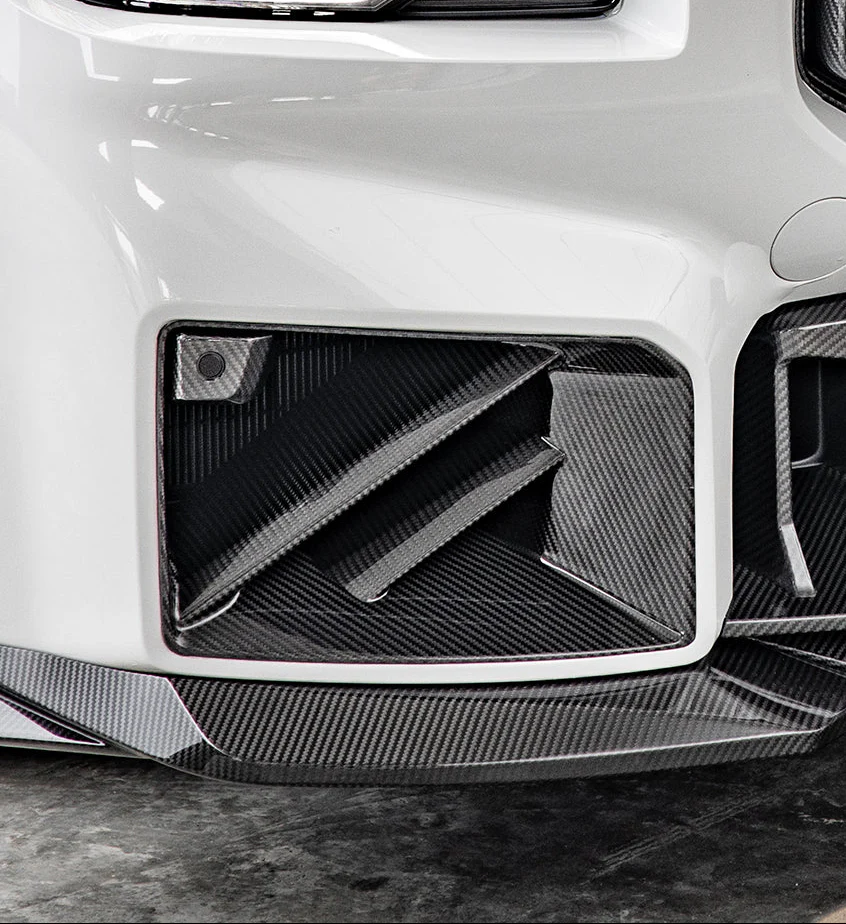 SOOQOO USA Front Side Vent Trim Replacement for BMW M2 M2C G87 Carbon Fiber
