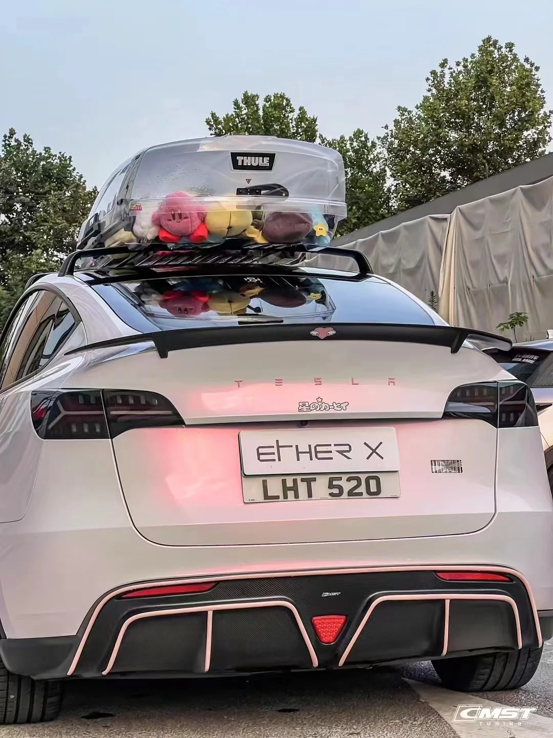 CMST Tuning V2 Rear Trunk Spoiler for Tesla Model Y Performance AWD Carbon Fiber/FRP